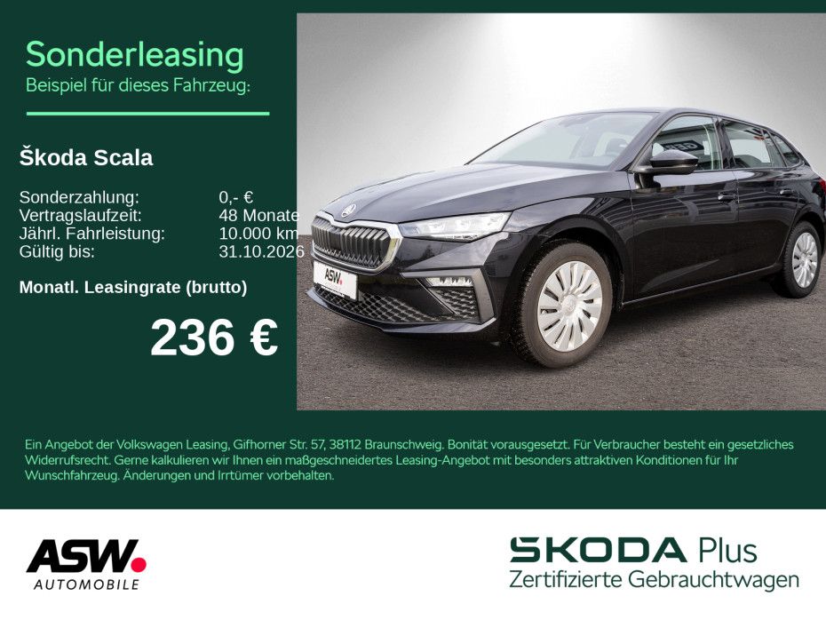Skoda Scala Essence 1.0TSI DSG LED Klima PDC SHZ AHK