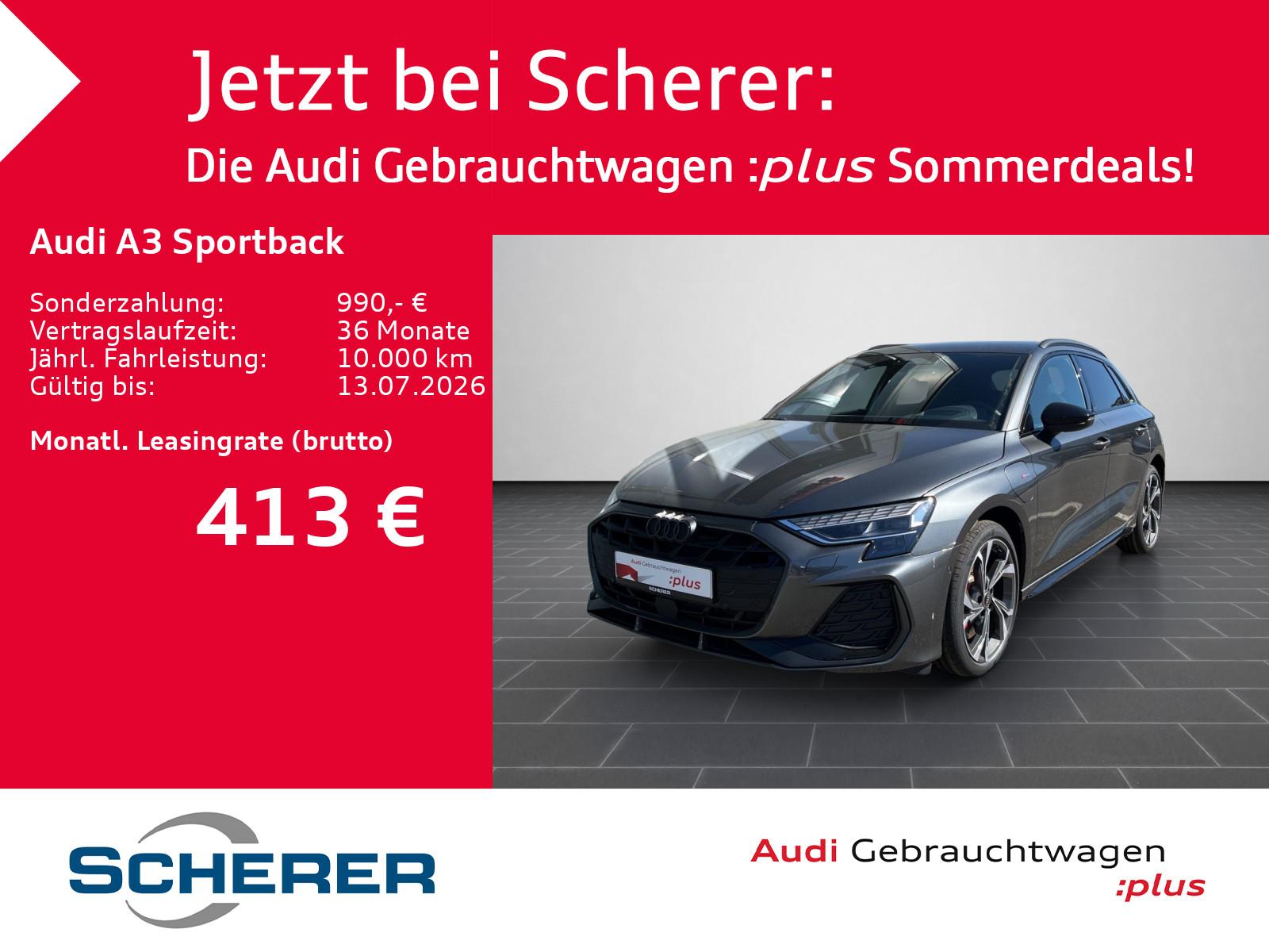 Audi A3 Sportback S line 45 TFSIe MATRIX NAVI RFK SON