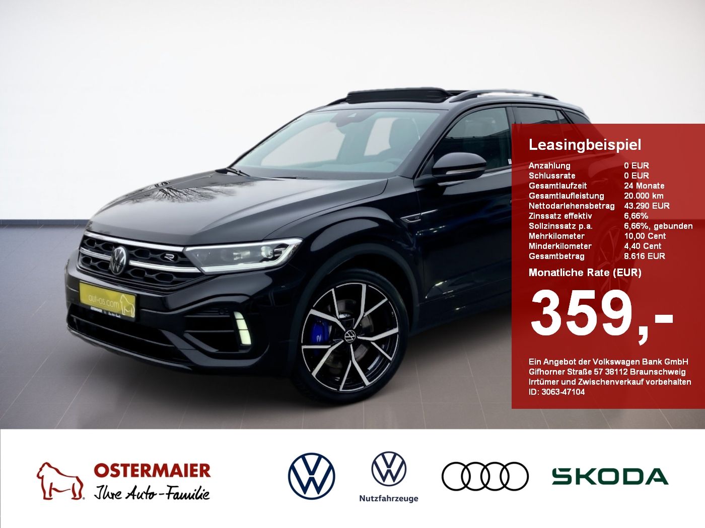 Volkswagen T-Roc R BLACK STYLE 2.0TSI 300PS DSG 4M AKRAPOVI