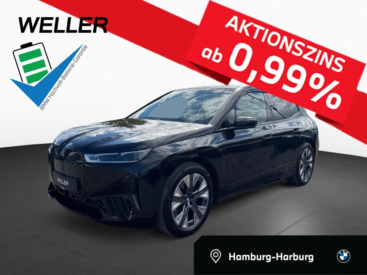 BMW iX xDr 40 Sport AHK,Laser,360°,Leas.o.Anz.479,-