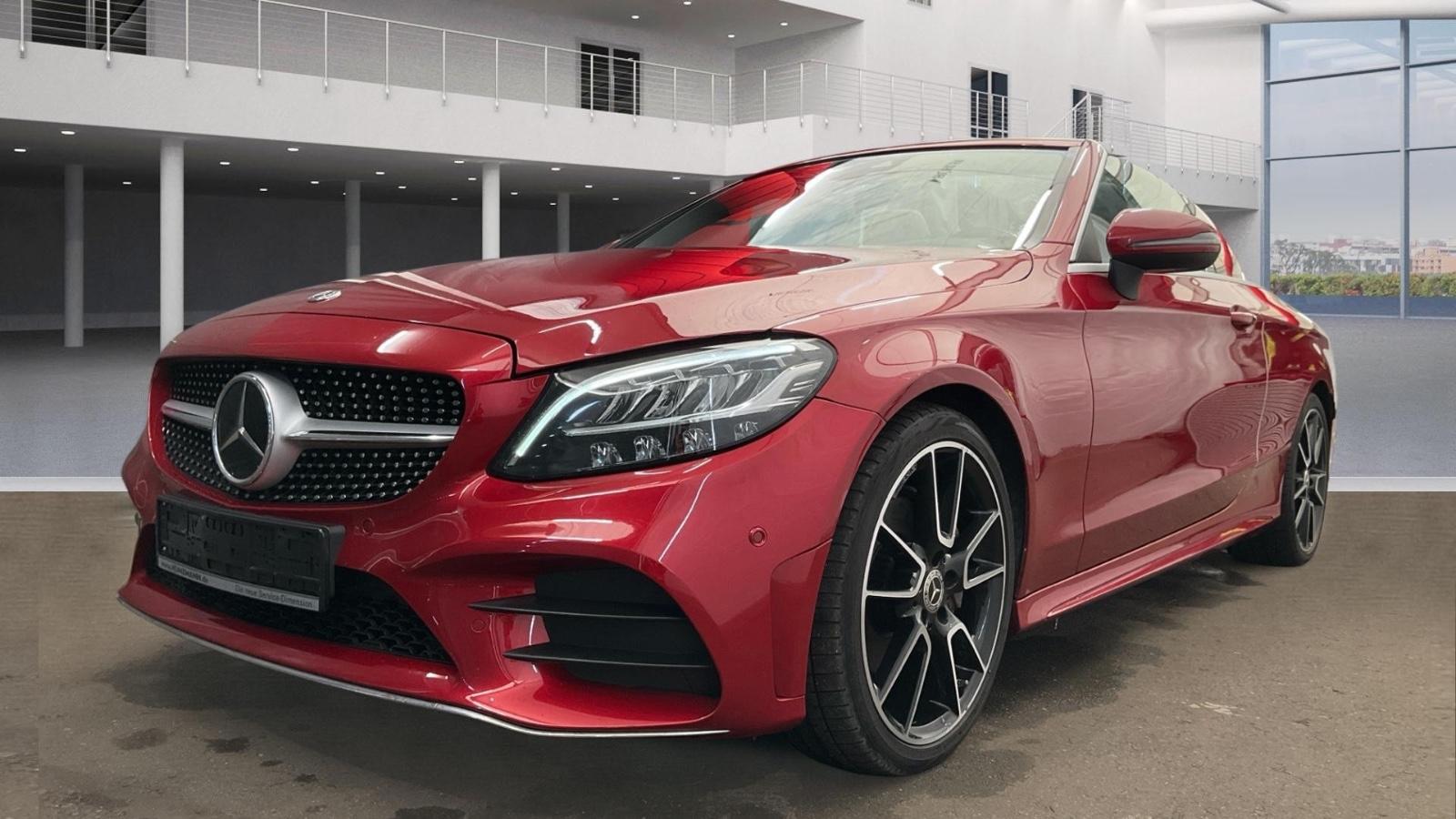 Mercedes-Benz C220d Cabrio AMG LINE 9G-TR-TOTWNKL-SPUR-DISTRNC