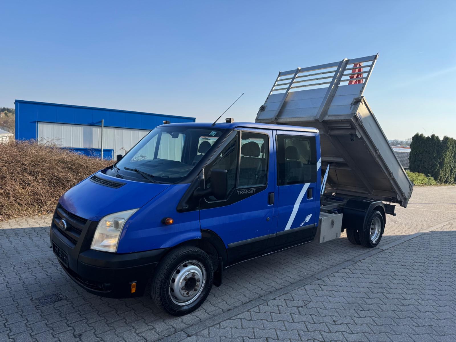 Ford Transit Doka Dreiseitenkipper Kran EU-5 Zwilling