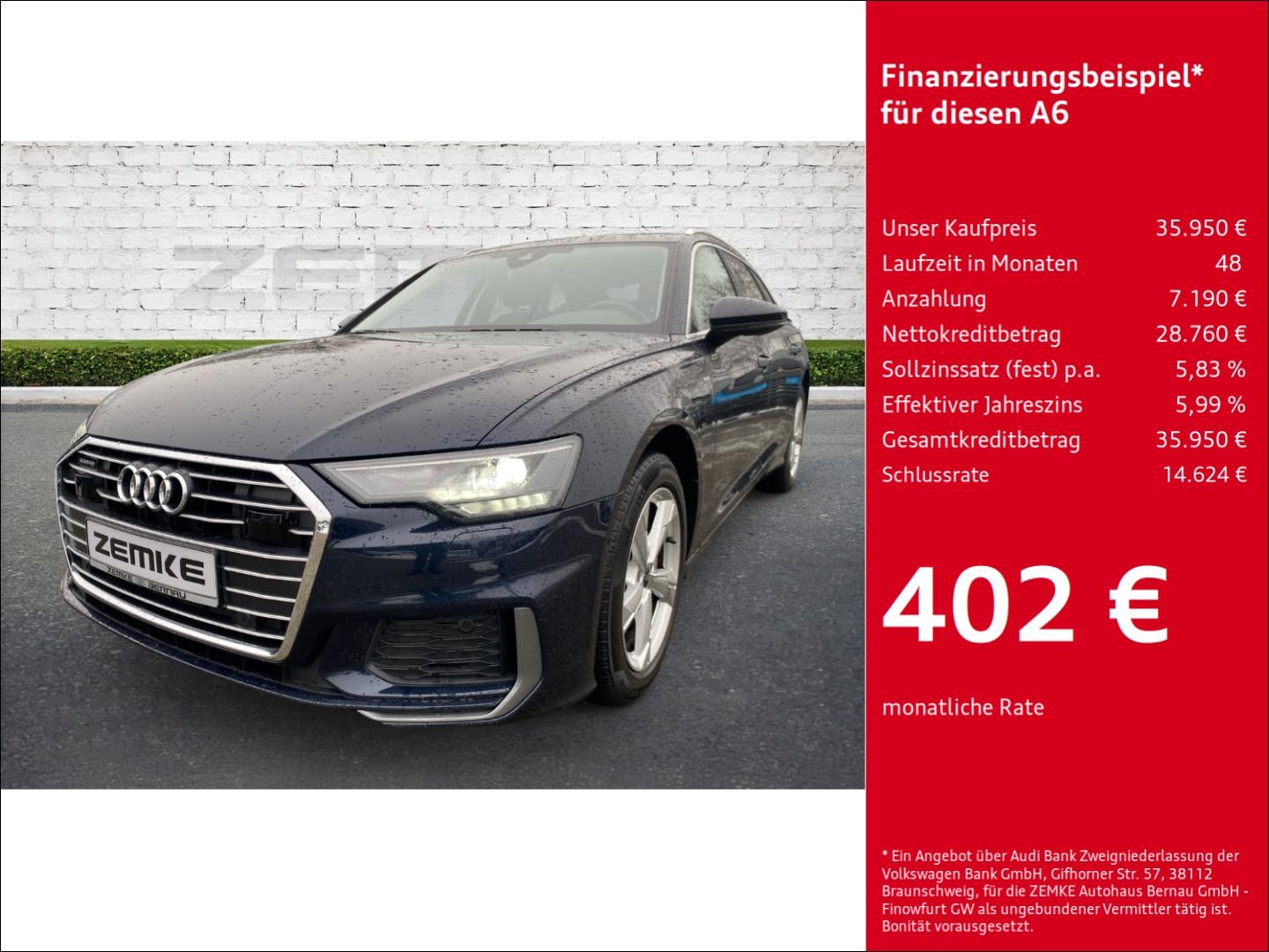 Audi A6 Avant 40 TDI quattro S tronic sport Navi Digi