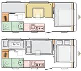 Adria Adora 573 PT - Klimaanlage + Mover + Vorzelt etc - Adria Etagenbett Wohnwagen