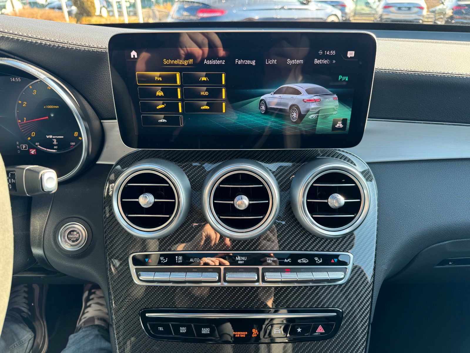 Fahrzeugabbildung Mercedes-Benz GLC 63 S AMG+AirM+Aero+Burm+Memory+360+ESD+