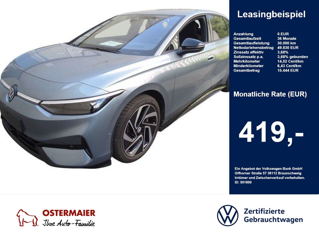 Volkswagen ID.7 PRO S 286PS NP.79T ACC.5J-G.WÄRMEPUMPE.AHK.