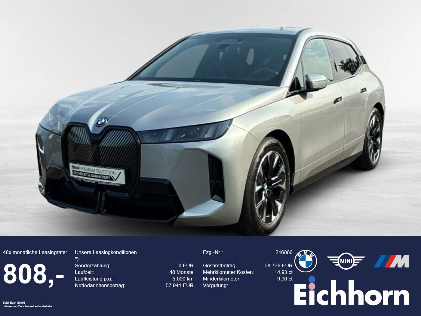 BMW iX xDrive45 M Sportpaket INNOPAKET.AHK.H&K HiFi
