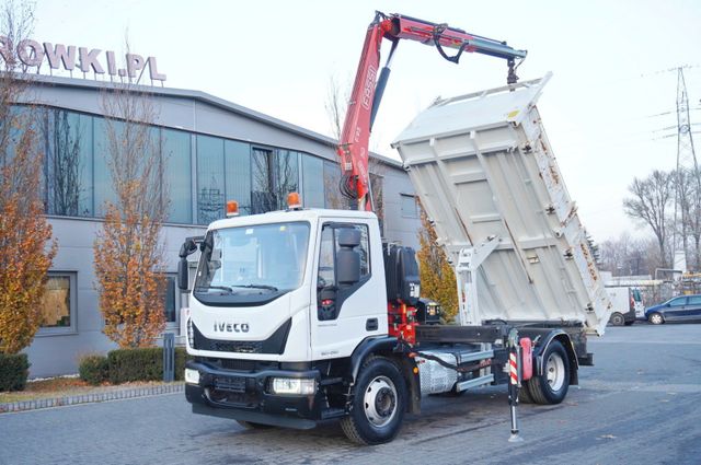 Iveco Eurocargo 160-250 E6/ Fassi crane / 3-sided tipp