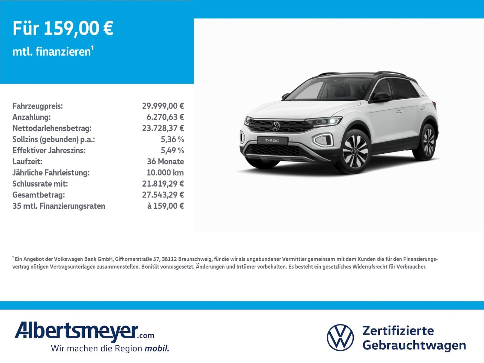 Volkswagen T-Roc 1.5 TSI GOAL +DSG+KAMERA+LED+APP
