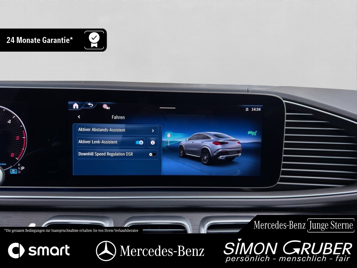 Fahrzeugabbildung Mercedes-Benz GLE 450 d 4M Coupe AMG Night Standhzg AHK 22Zoll