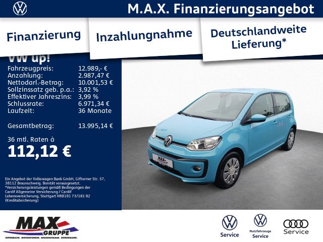 up! 1.0 TSI MOVE +KAMERA+WINTER+PDC+KLIMA+TEMPO+