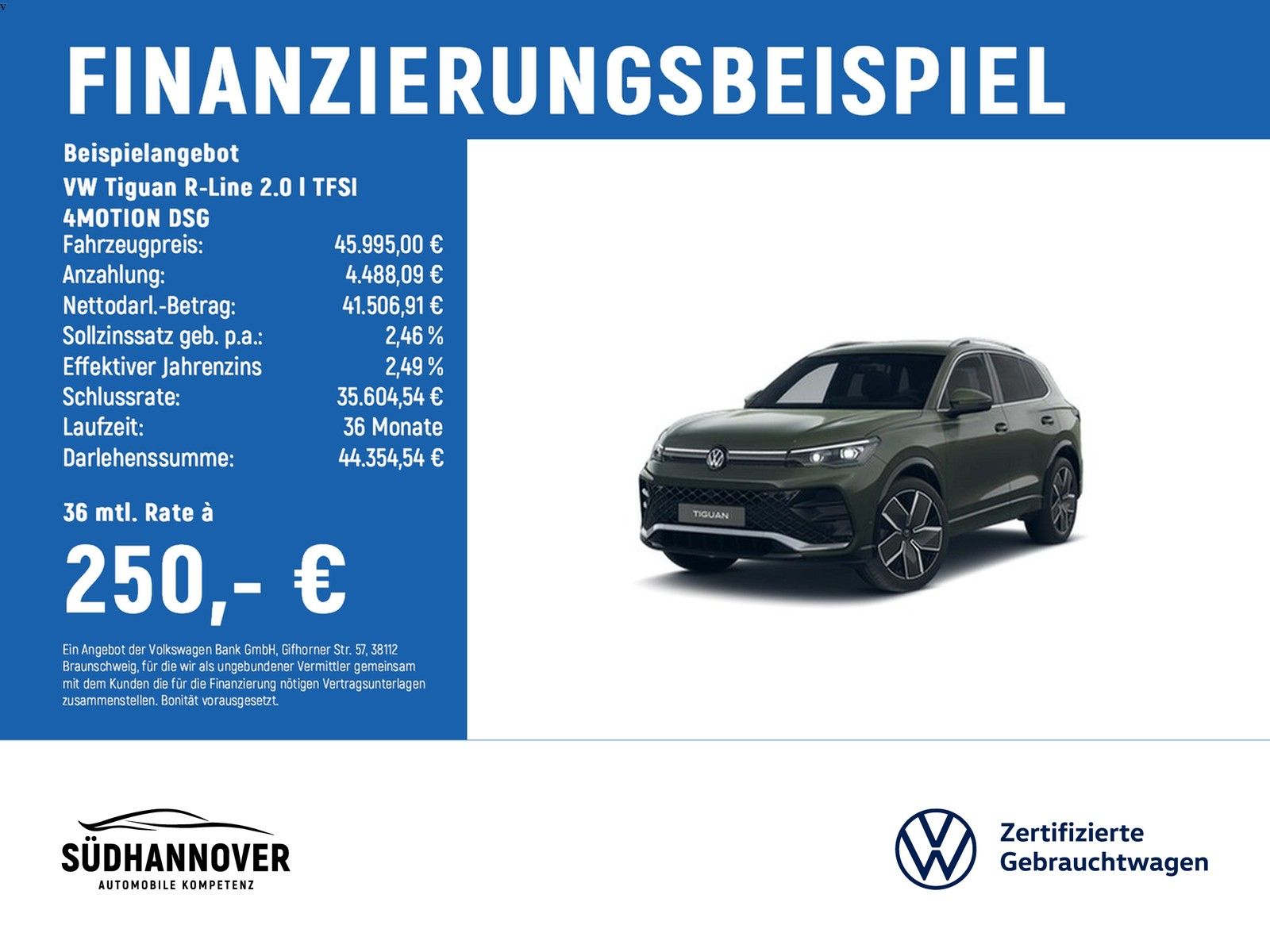 Volkswagen Tiguan R-Line 2.0 l TFSI 4MOTION DSG AREA VIEW foto 1