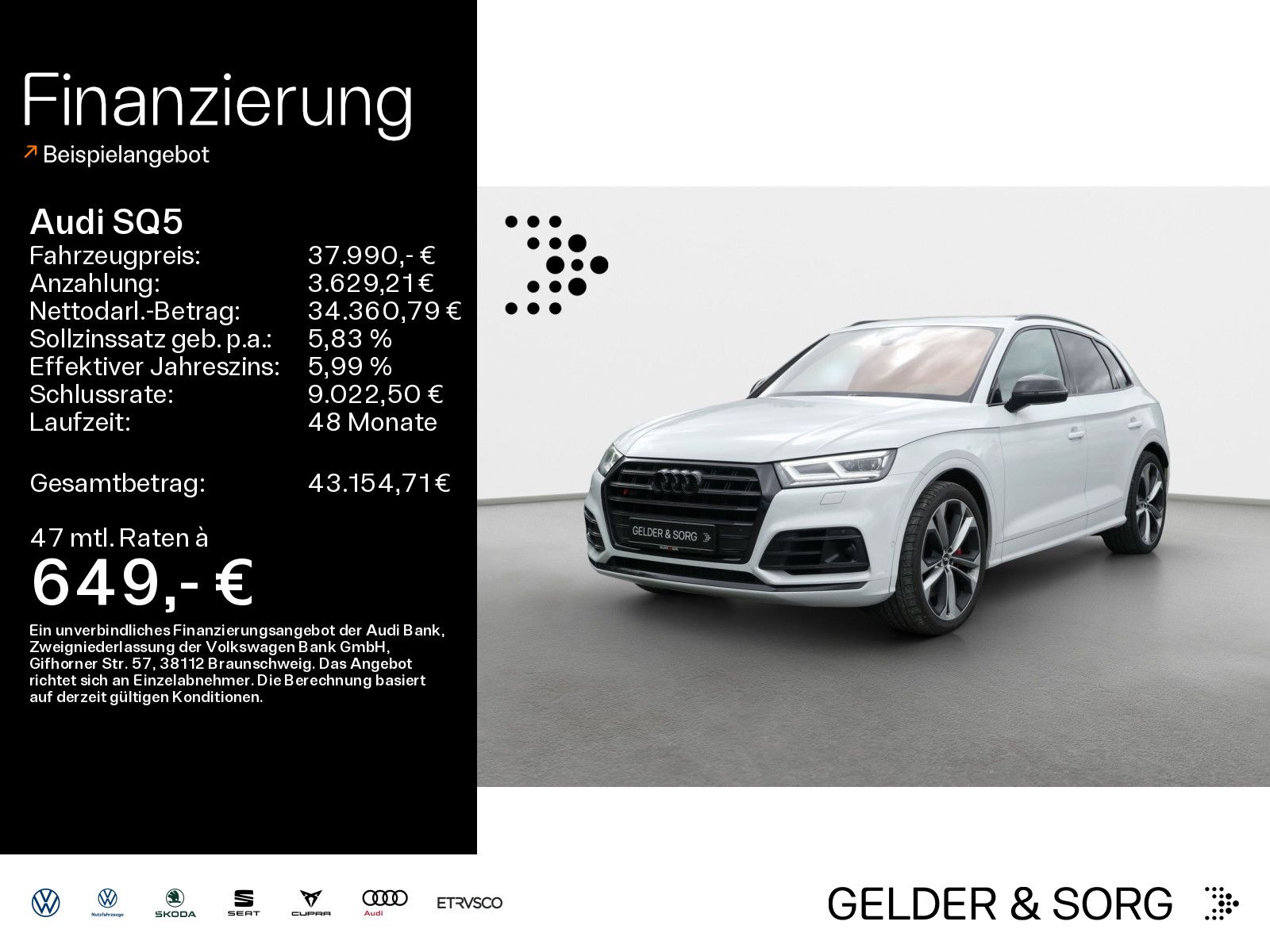 Audi SQ5 TDI MATRIX*B&O*RFK*MASSAGE*AHK*ACC