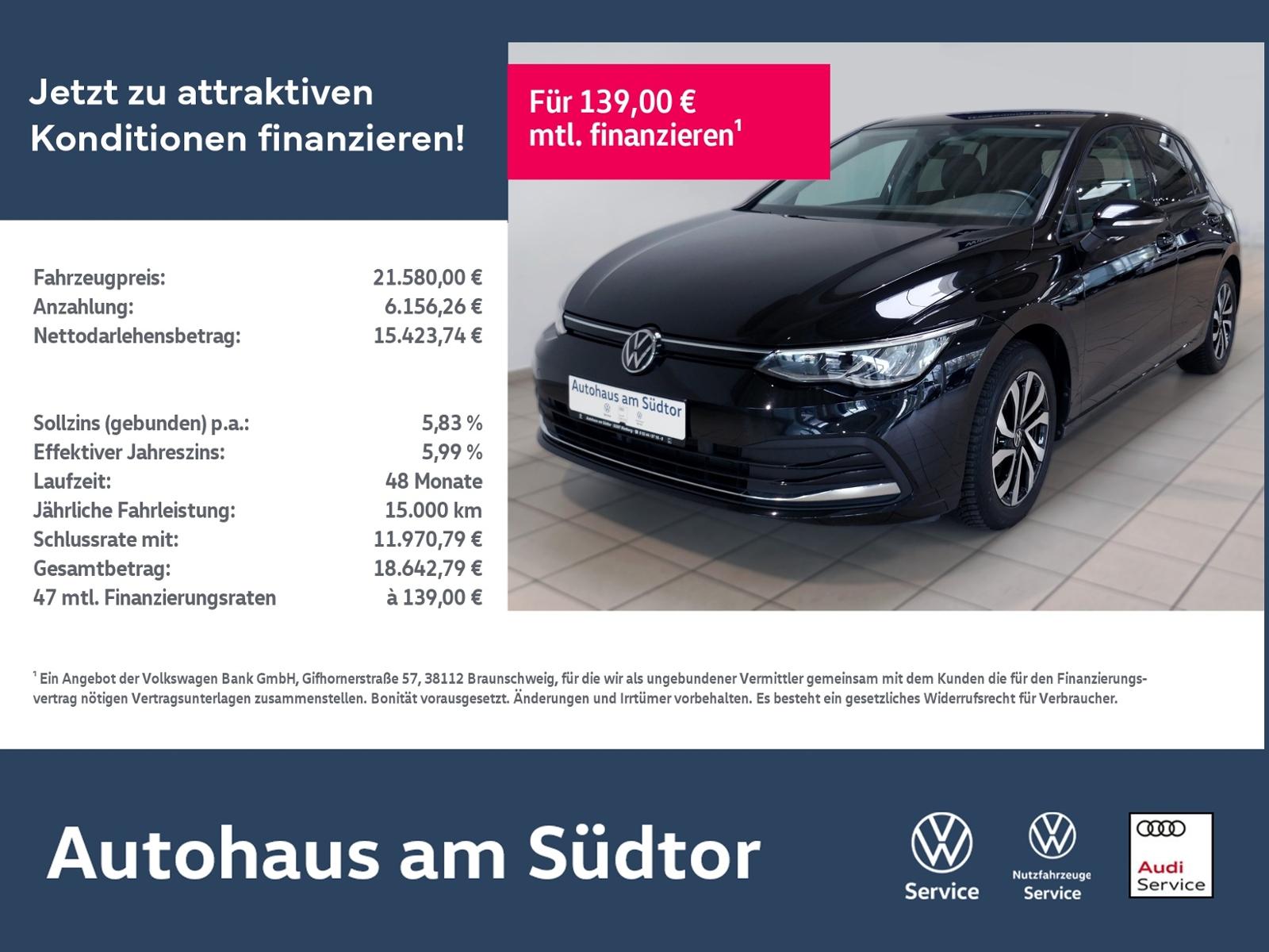 Volkswagen Golf VIII Active 1.5 TSI | LED AHK RFK ACC Navi