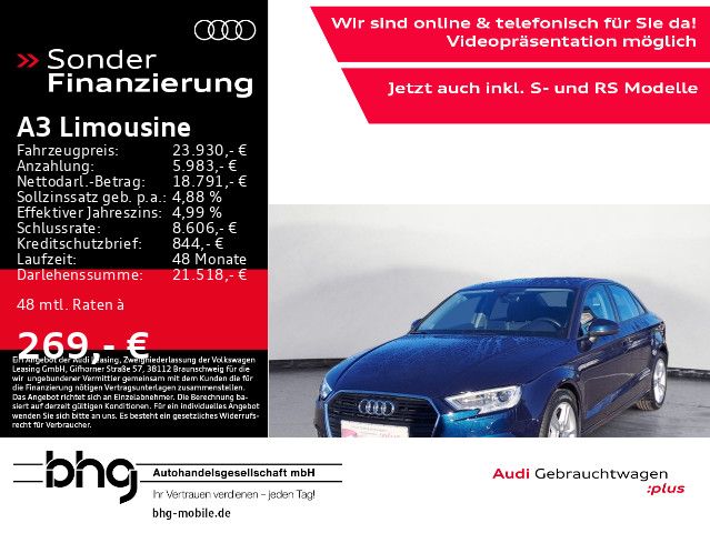 Audi A3 Limousine 35 TDI S-tronic sport Virtual Navi