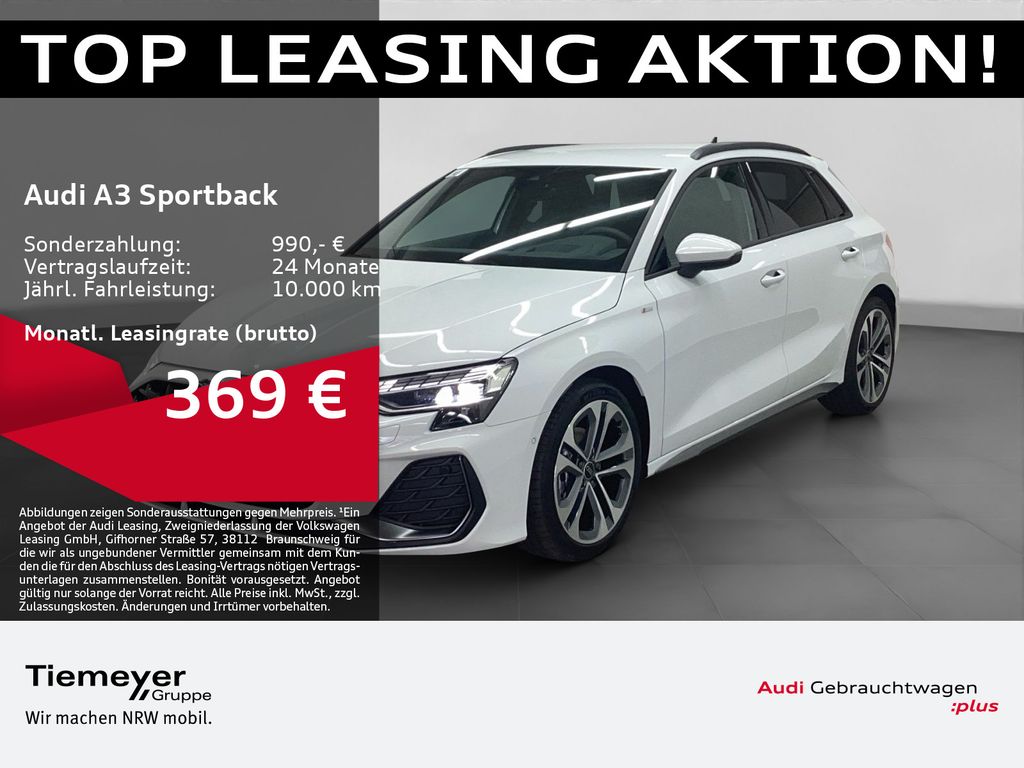 A3 Sportback 30 TFSI 2x S LINE LEDER SONOS LED H