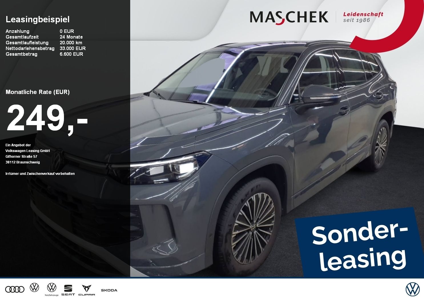 Volkswagen Tayron Life 1.5 eTSI Sonderleasing Navi IQDrive