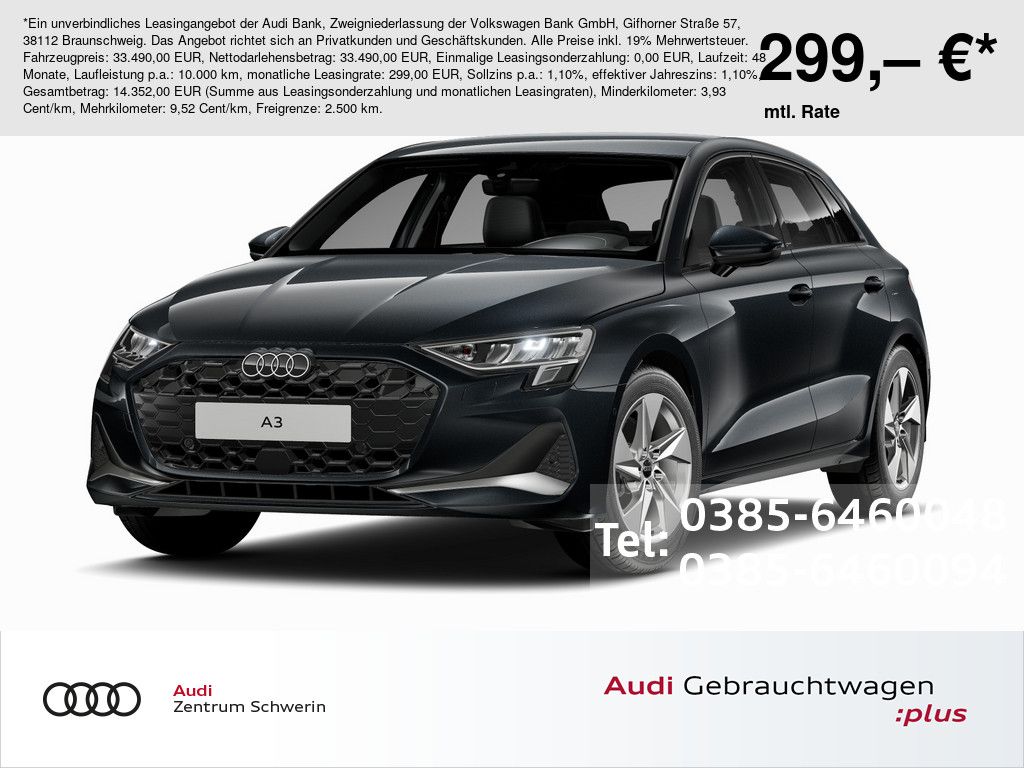 A3 Sportback 35 TFSI advanced S-tronic