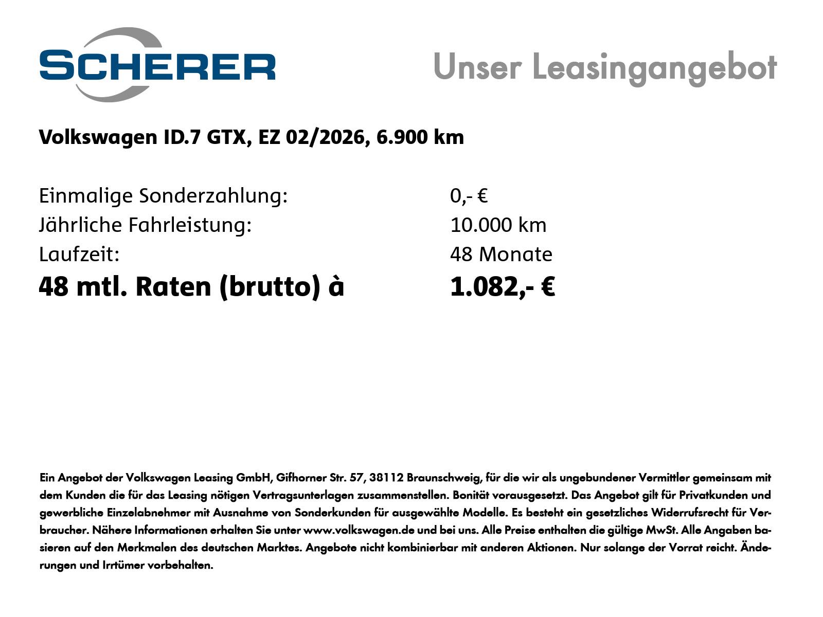 Volkswagen ID.7 GTX Tourer 4MOTION 340 PS 1G-Auto