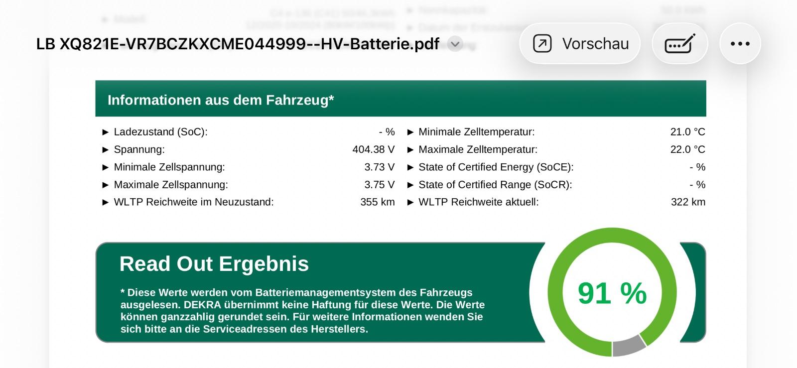 Citroën ë-C4 Shine | DEKRA SOH 91% | unfallfrei