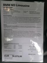 BMW M3 F80 Limousine, DEUTSCH, Scheckheftgepflegt - BMW M3: Von Privat