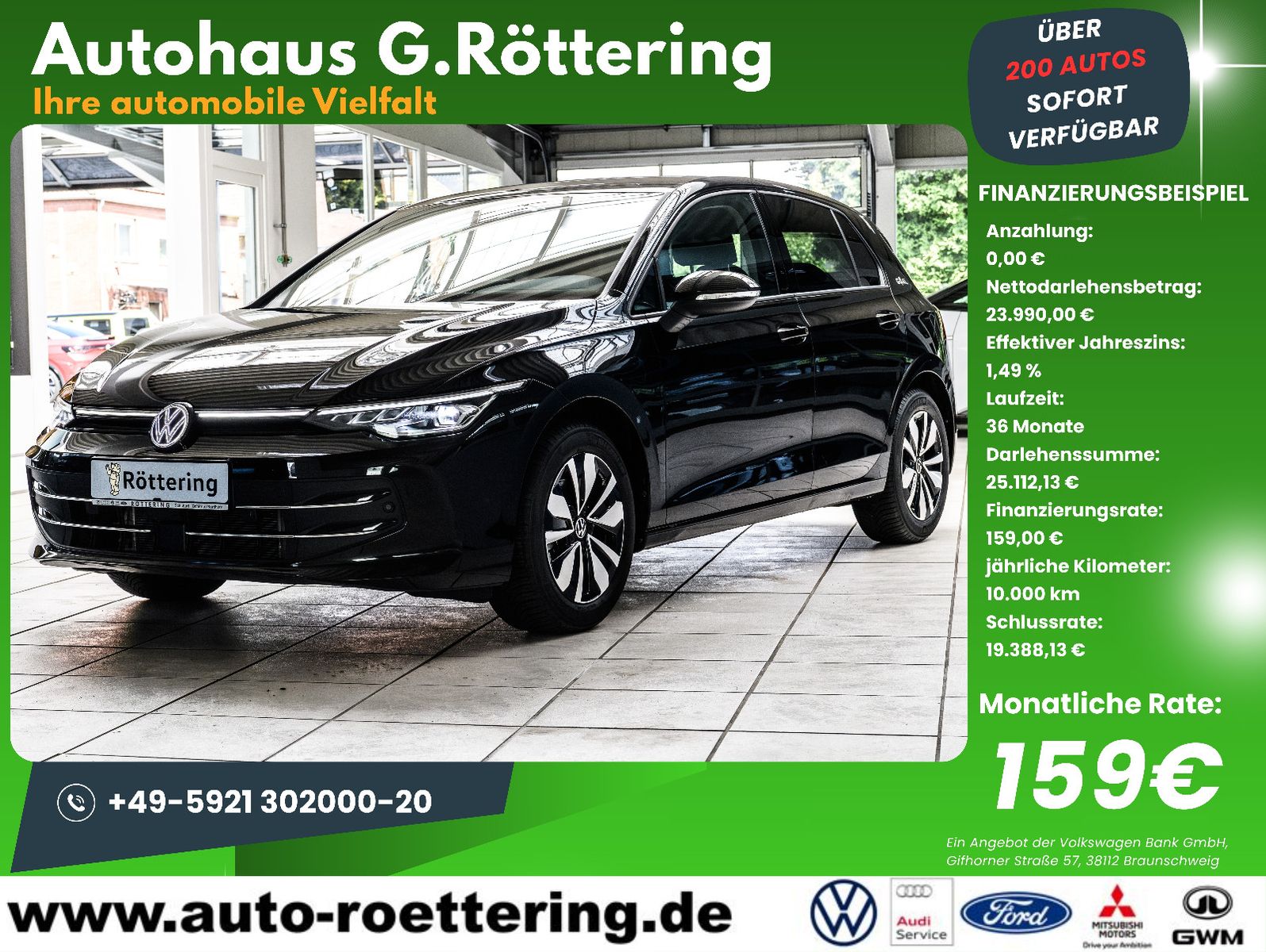 Fahrzeugabbildung Volkswagen Golf VIII Lim. 1.5 TSI Goal +AHK+GJR+KAM+NAVI