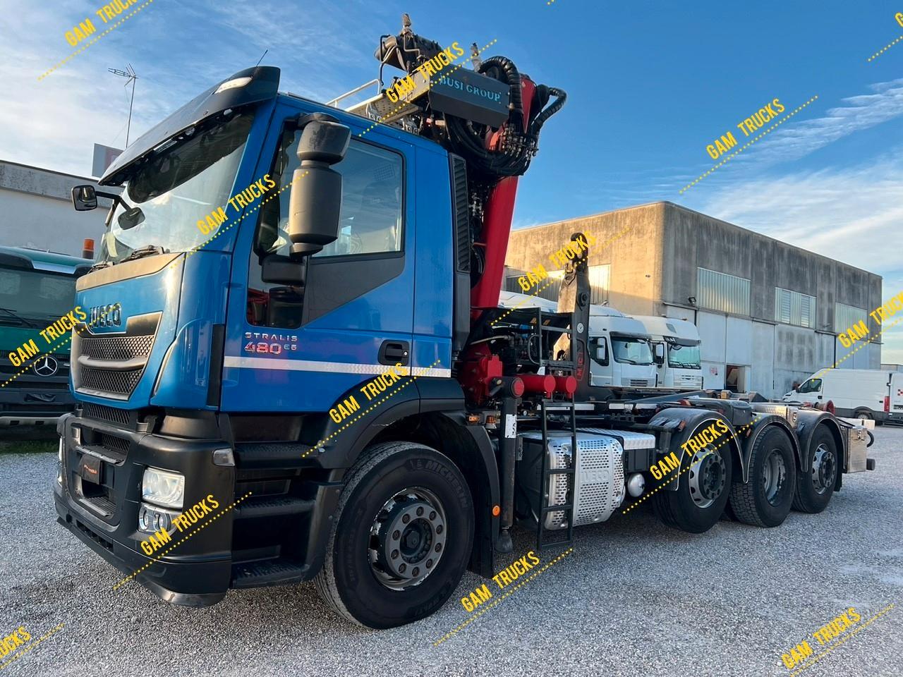 Iveco Stralis 260SY48 Abrollkipper MEC + KRAN Greifer