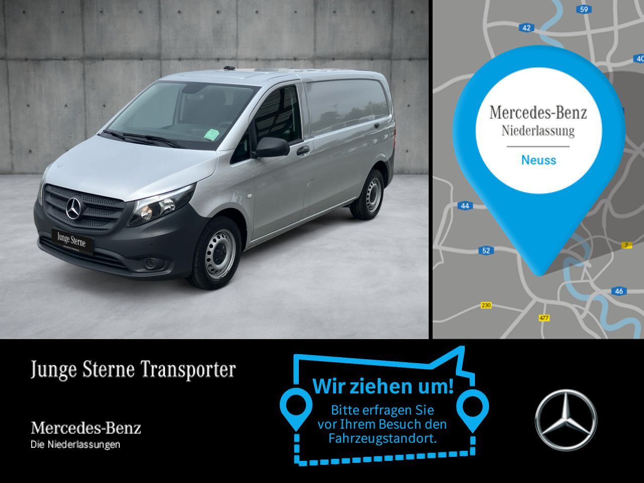 MERCEDES-BENZ Vito 114 CDI KA BASE Kompakt 9G+Klima+ParkAss+