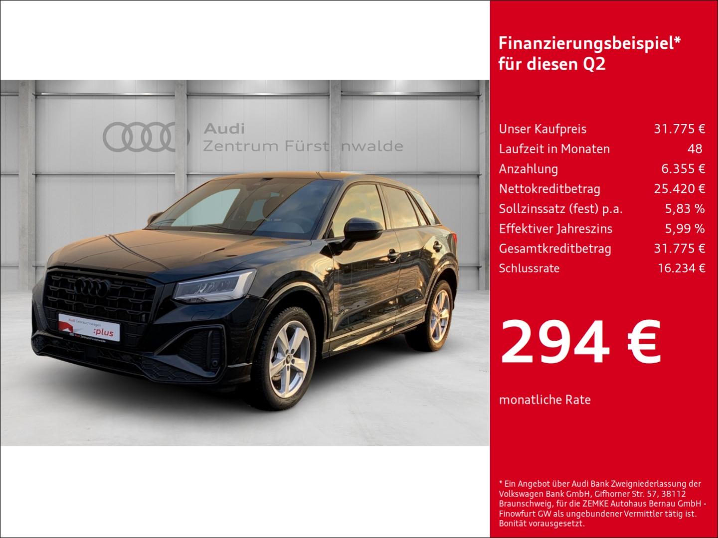 Audi Q2 35 TFSI S tronic S line Navi Digitales Cockpi