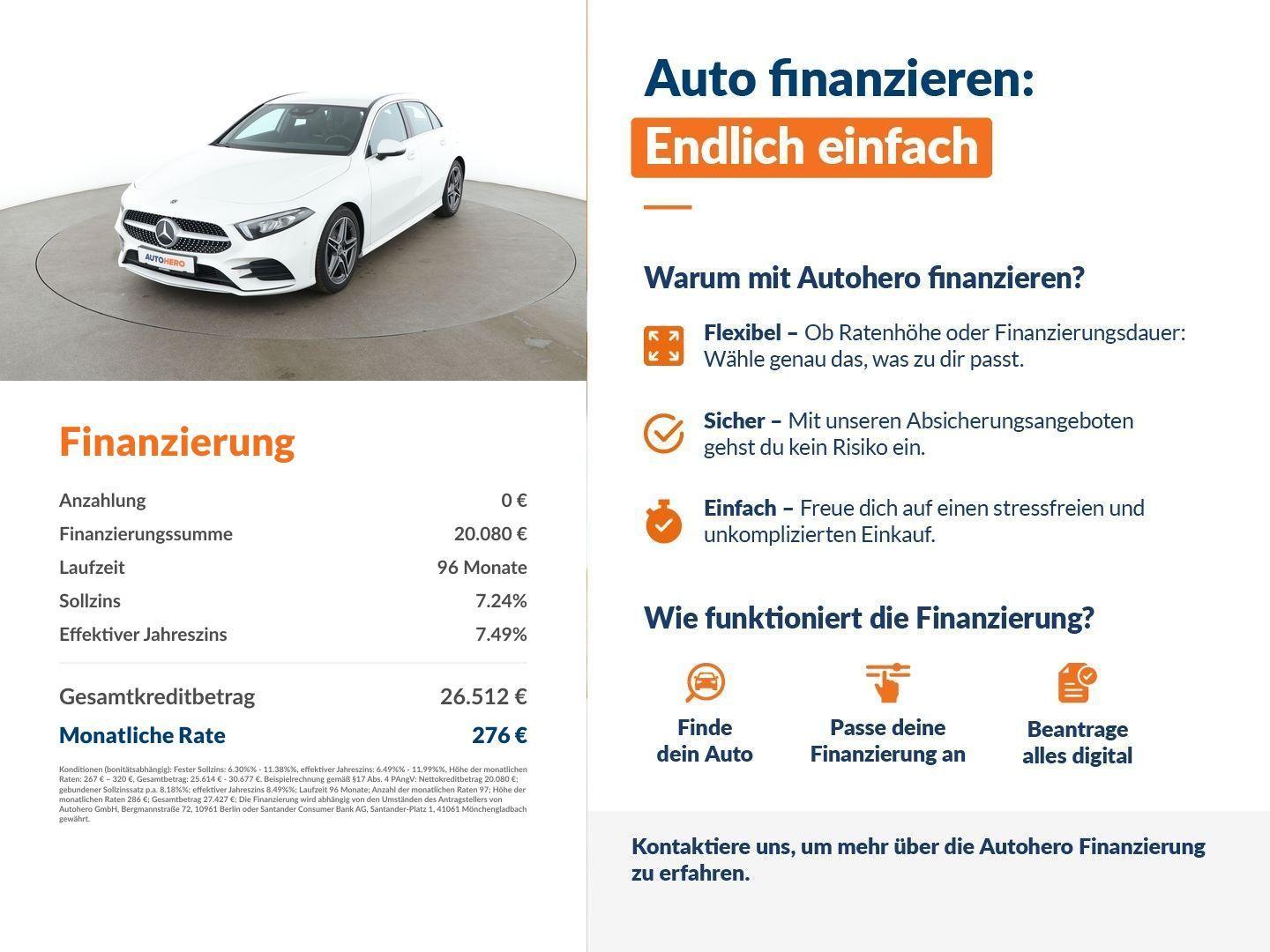 Mercedes-Benz A 200 Aut.*NAVI*TEMPO*CAM*PDC*SHZ*ALU*KLIMA*