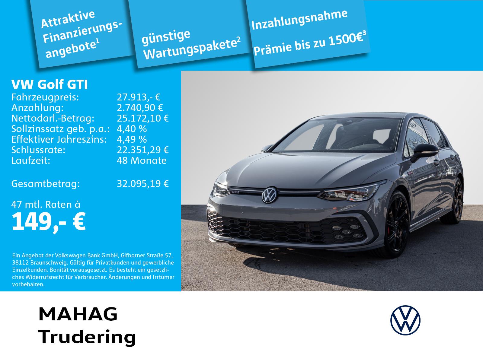 Volkswagen Golf VIII GTI 2.0 TSI BlackStyle LED+ Navi ParkA