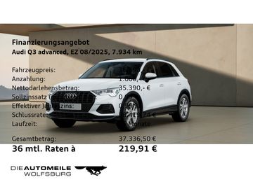 Audi Leasingangebot: Audi Q3 35 TFSI S tronic advanced LED/AHK