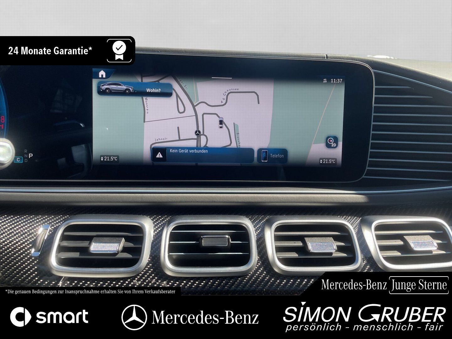 Fahrzeugabbildung Mercedes-Benz GLE 63 S Coupé AMG ActiveRide HUD Night Standhzg
