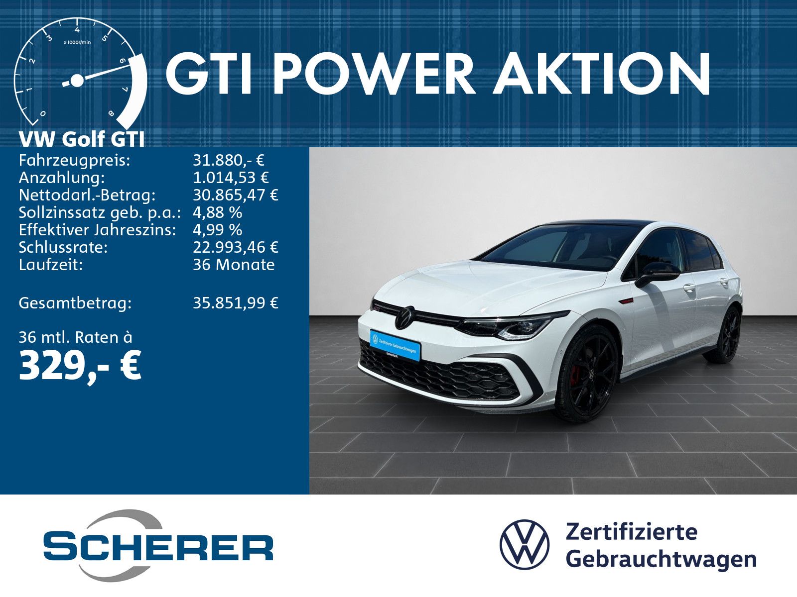 Volkswagen Golf VIII GTI 2.0 TSI ACC CARPLAY HARMAN KAMERA