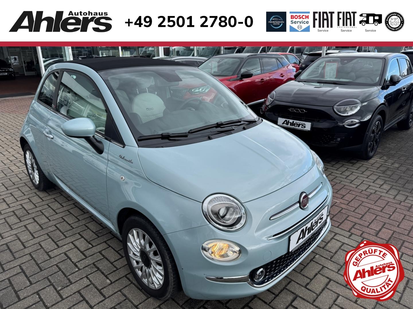 Fiat 500C Dolcevita+CARPLAY+ALLWETTER+KLIMA+PDC+LICHT
