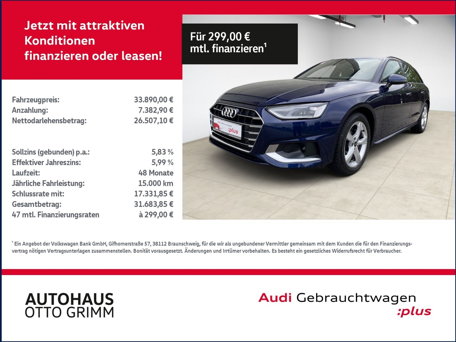 Audi A4 Avant 35 TFSI advanced Leder