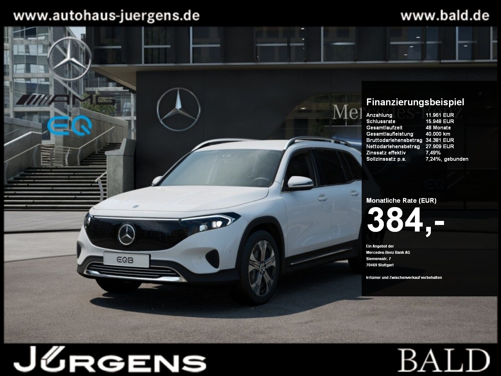 MERCEDES-BENZ EQB 250+ Progressive+Distr+Ambiente+AHK+Cam+LED
