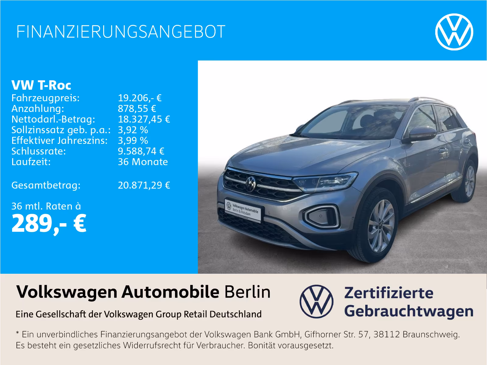 Volkswagen T-Roc 2.0 TDI DSG Style Navi LED ACC SHZ