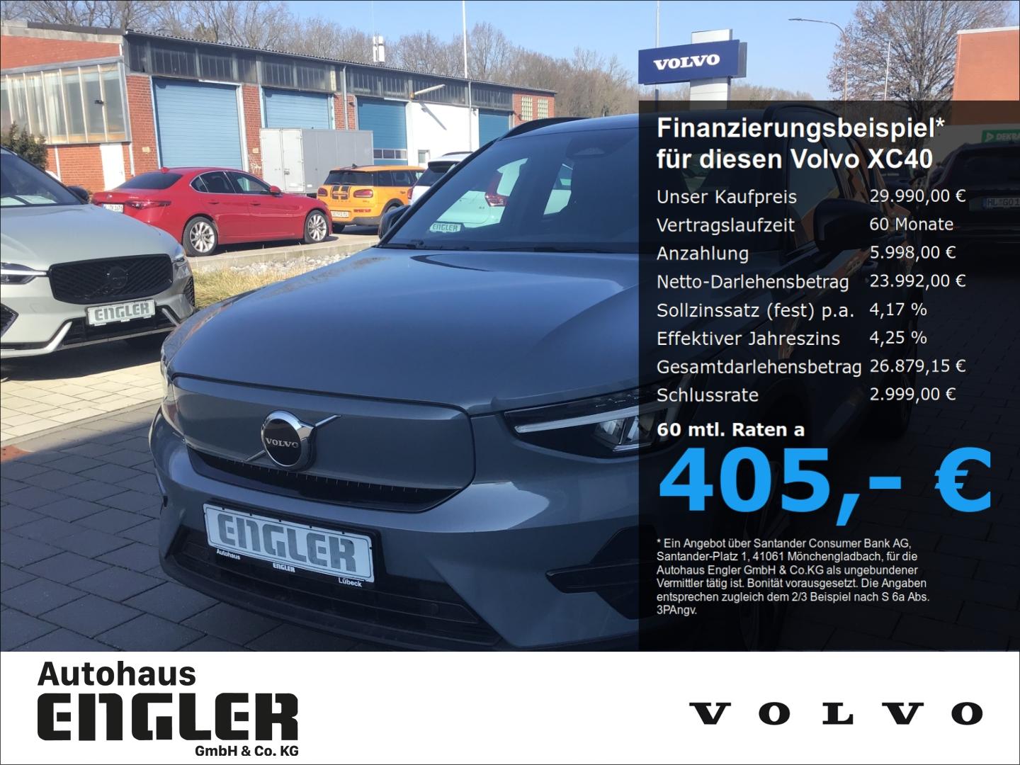 Volvo XC40 Core Recharge Pure Electric Stdhzg. Cam