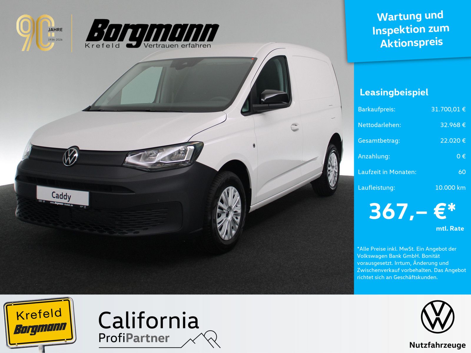 Volkswagen Caddy 2.0 TDI Cargo RÜCKFAHRKAMERA PDC KLIMA
