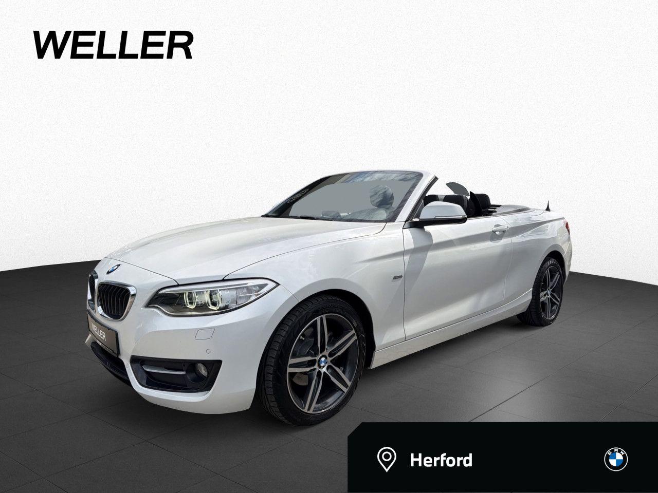 BMW 218i  Cabrio Sport Line KAM Temp Nav Hifi XENON