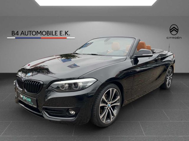 BMW 218i Cabrio Sport Line LEDER NAVI LED Keyless