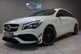 Mercedes-Benz CLA 45 AMG SB 4M DCT~DEUTSCH+UNFALLFREI+AERO KIT - weiße Mercedes-Benz CLA 45 AMG Shooting Brake