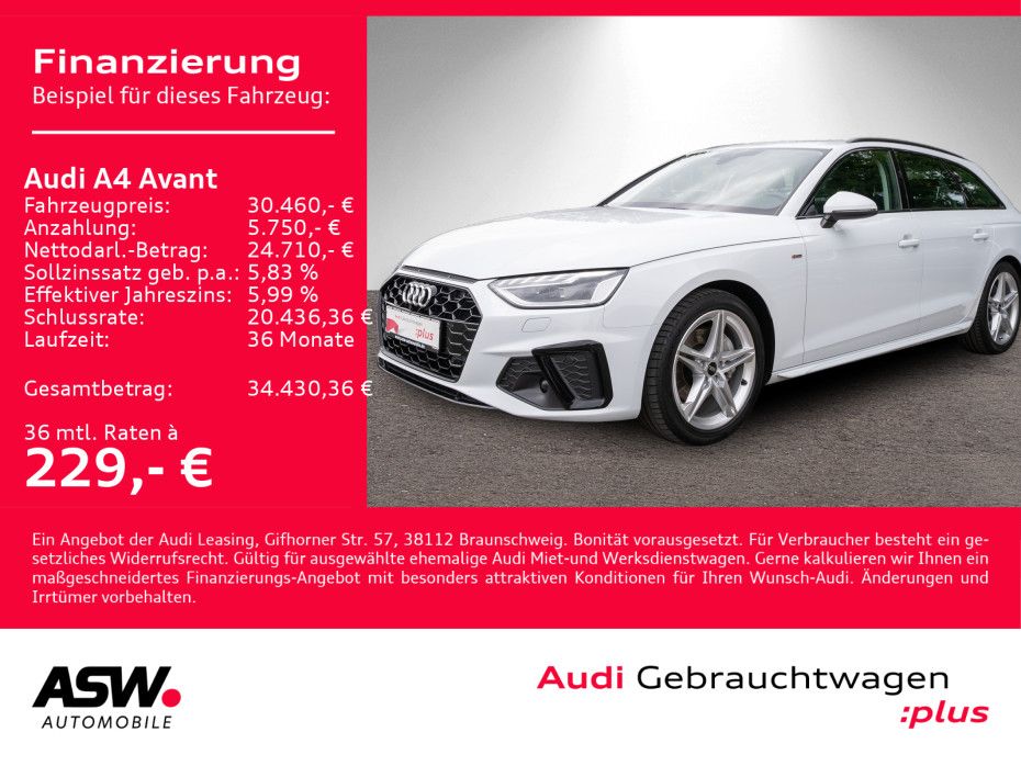 Audi A4 Avant S line 40TDI NAVI MATRIX STANDHZ PANO imagem 2