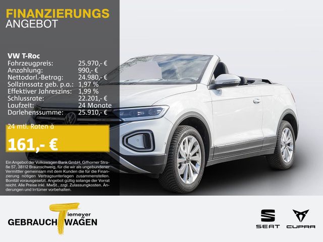 Volkswagen T-Roc Cabrio 1.0 TSI STYLE NAVI LED+ KAMERA SITZ