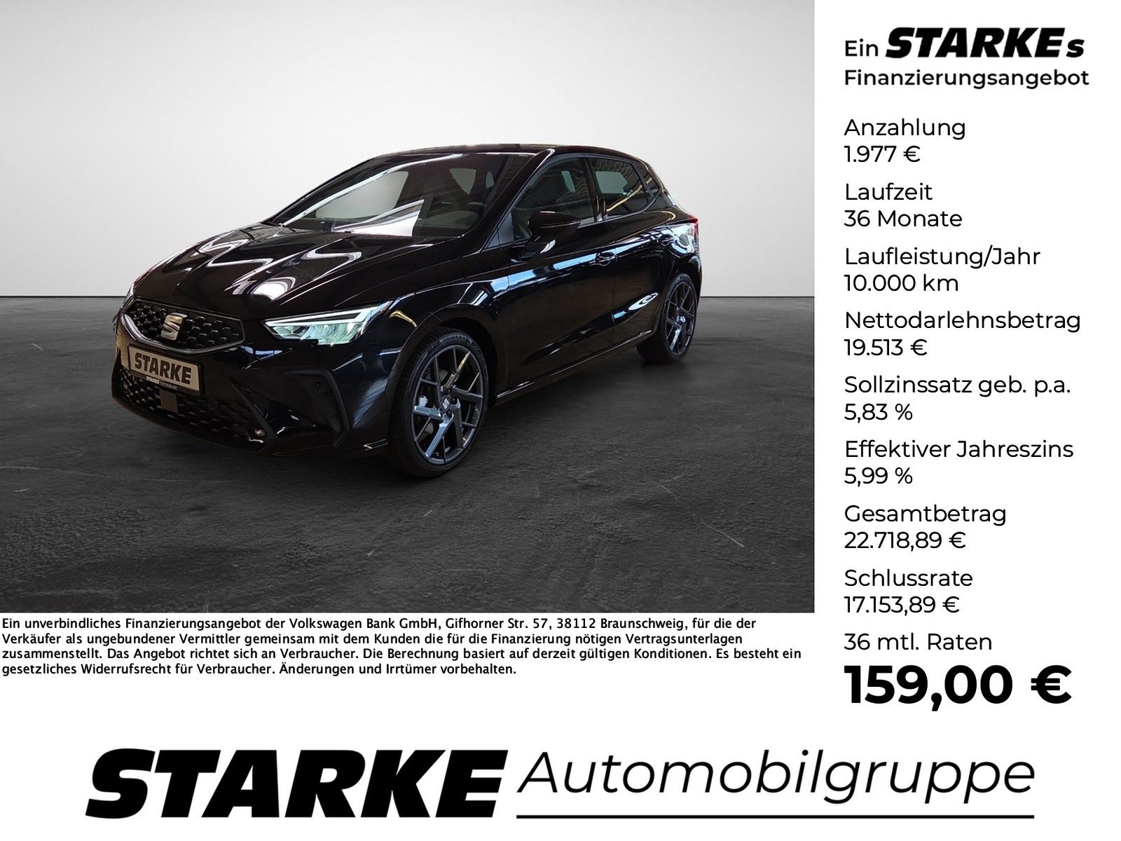 Seat Ibiza 1.0 TSI DSG FR LED Keyless ACC PDC 18 Zoll
