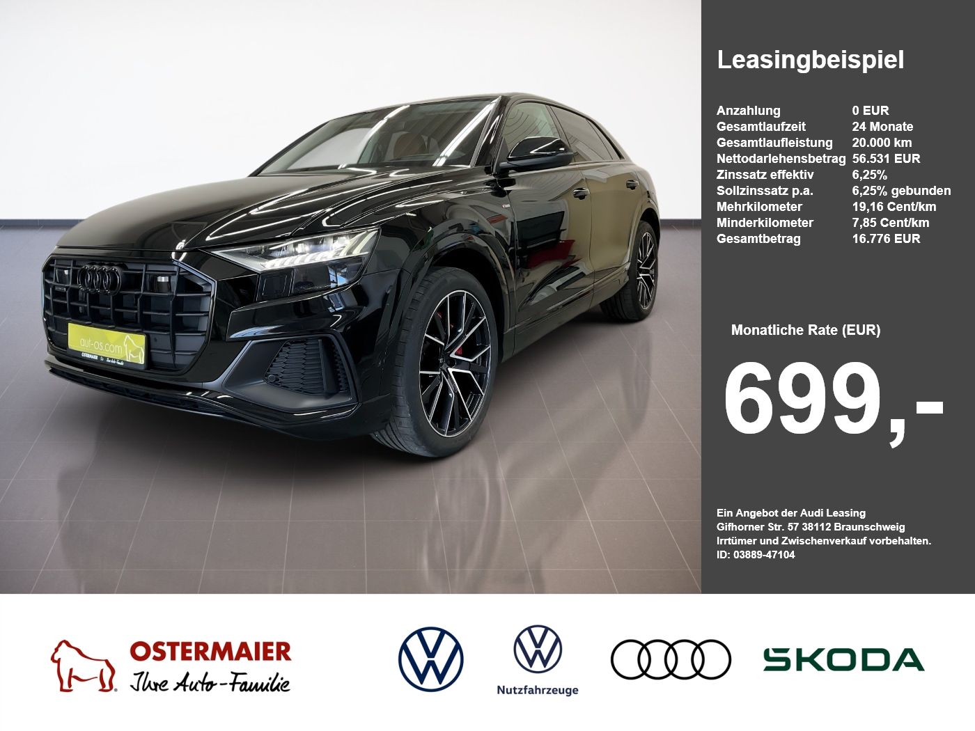 Audi Q8 S-LINE SELECTION BLACK 50 TDI 286PS QUATTRO A