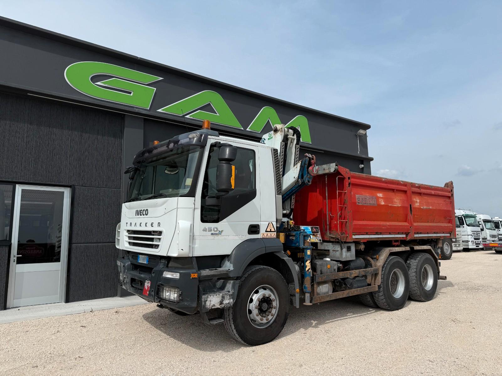 Iveco Trakker 380T45 Kipper + Kran CORMACH 6x4 33Ton