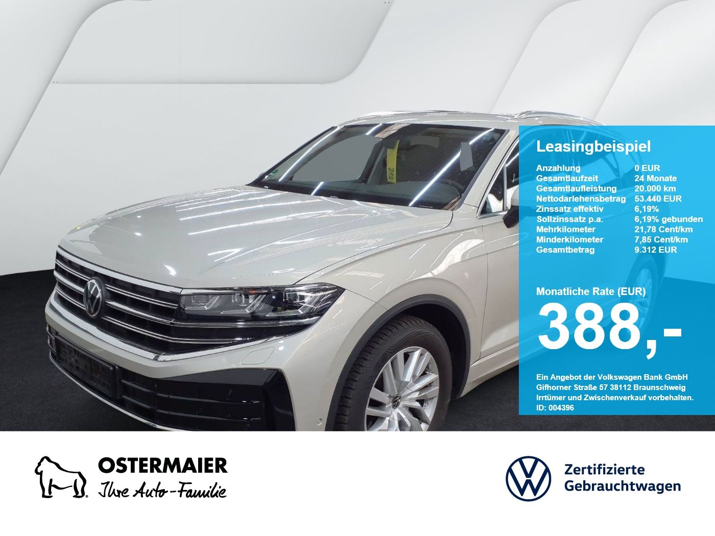 VW Touareg ELEGANCE 3.0TDI 231PS NP.92T AHK.LEDER.K