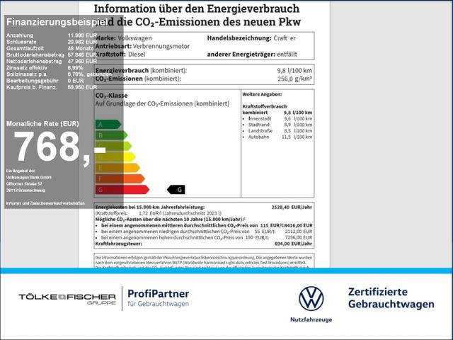 Volkswagen Crafter MIXTO 7 Sitzer LED GRA PDC